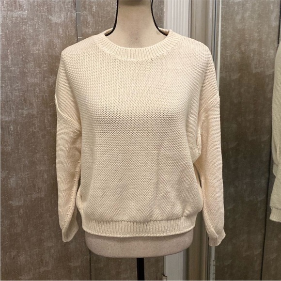 Vince Women's Cream Crew Neck Sweater, M - Picture 1 of 9